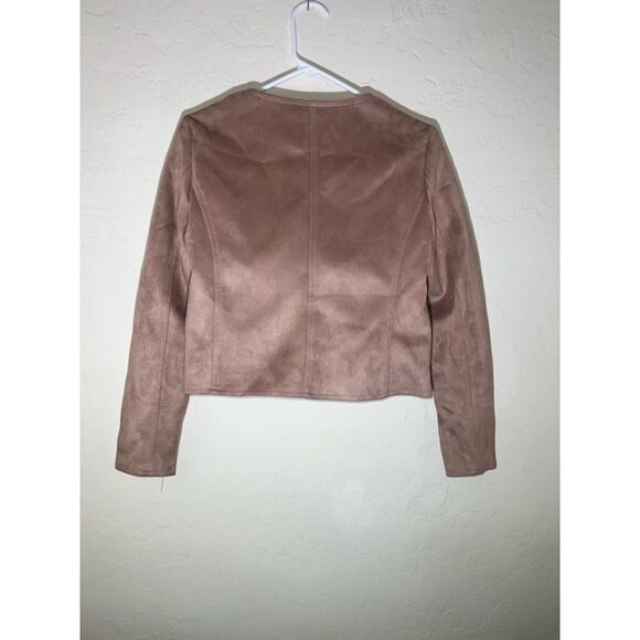 Women's Haute Monde Mauve Suede Jacket Size M - Picture 2 of 3